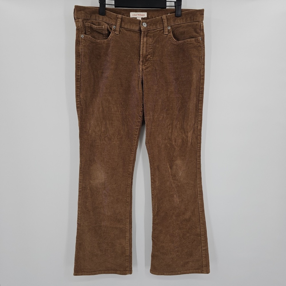 Lucky Brand Sweet‎ Mid-Rise Bootcut Corduroy Pants Size 14/32 Brown